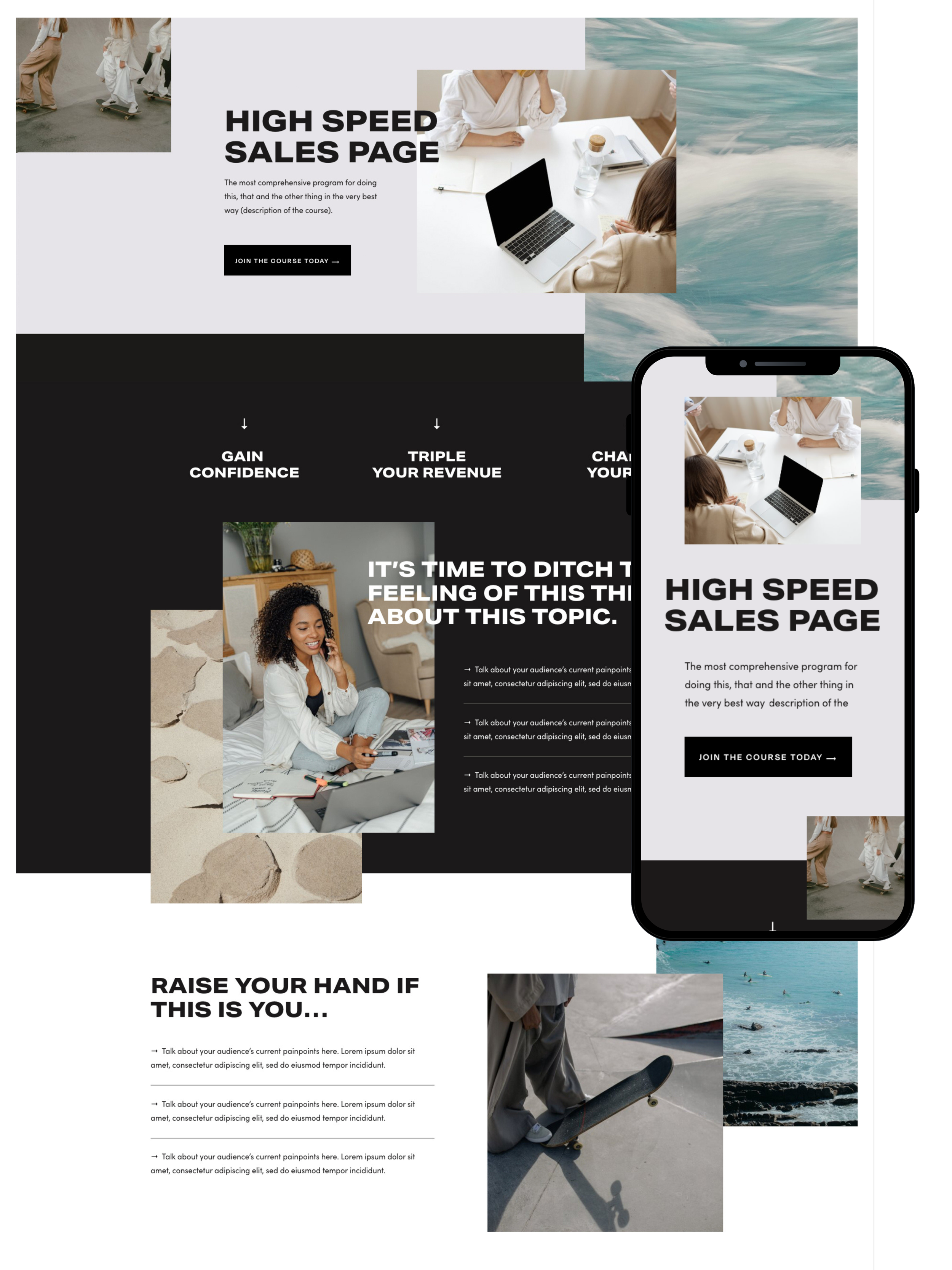 Sales Page Design | Elite Launch Design - Create in Chicago for Higher Conversions