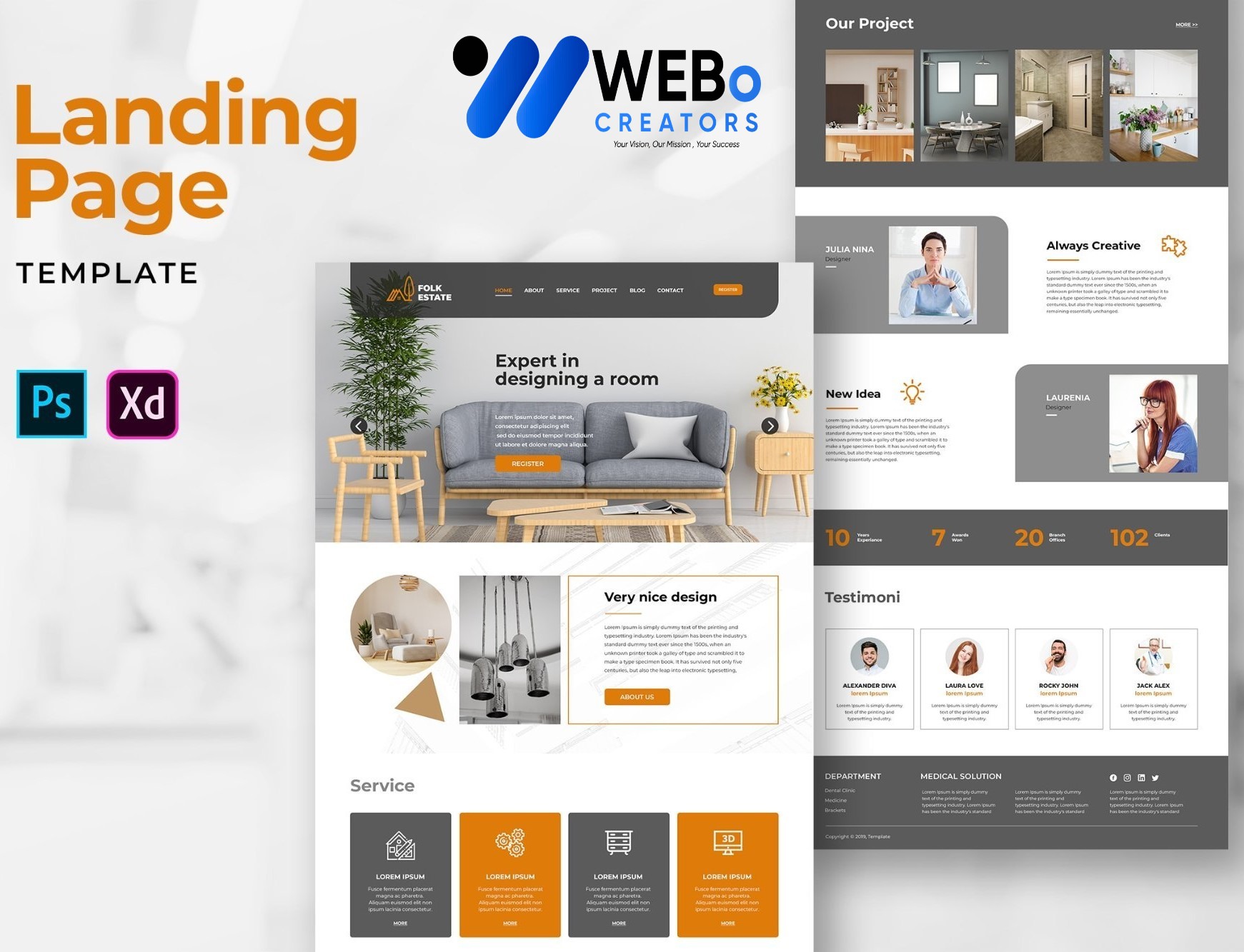 Creative Landing Page Designs, Themes, Graphic Elements for Chicago Businesses 2026