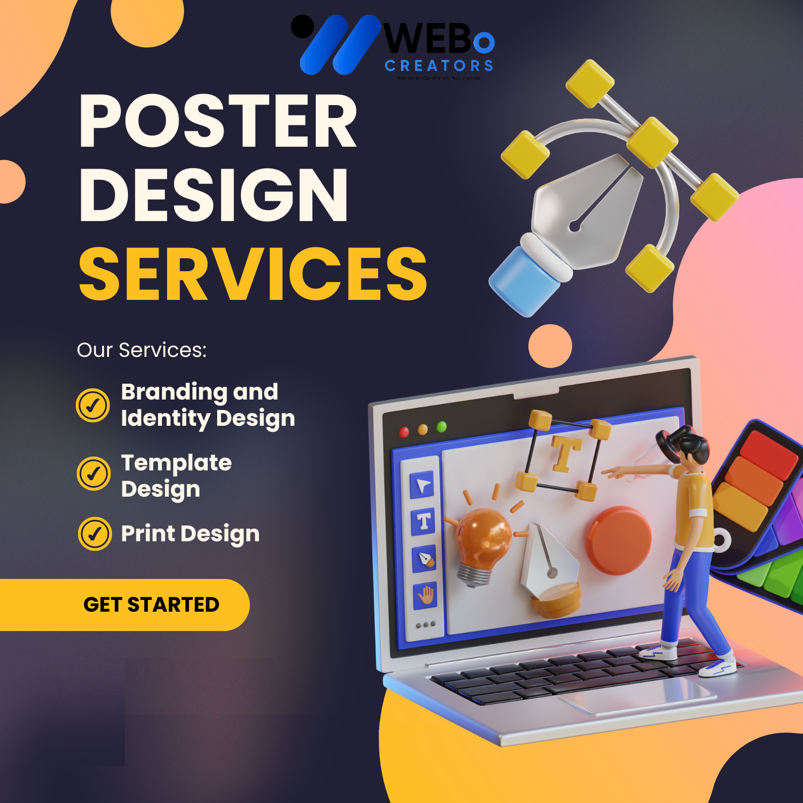 Poster Design Service | Get Powerful Advertising Poster in Chicago for Business and Events