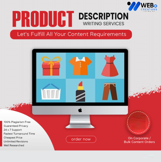 Product Description Writing Services | Best Digital Marketing Agency | Web Design in Chicago for online stores