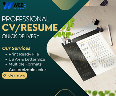 Elegant Resume Design Service, CV designs, CV writing in Chicago For Gain Job